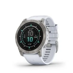 Garmin - Epix Pro (Gen 2) Sapphire Edition 51mm Fiber-reinforced Polymner - Titanium With Whitestone Band