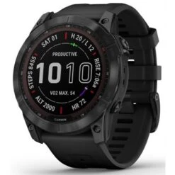 Garmin Fenix 7x Sapphire Solar, Black Dlc Titanium With Black Band