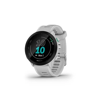 Garmin - Forerunner 55 GPS Smartwatch 42mm Fiber-Reinforced Polymer - Whitestone 3 Garmin - Forerunner 55 GPS Smartwatch 42mm Fiber-Reinforced Polymer - Whitestone - Image 3