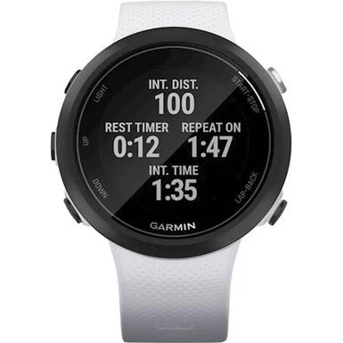 Garmin - Swim 2 Smartwatch 42mm Fiber-Reinforced Polymer - Whitestone 1 Garmin - Swim 2 Smartwatch 42mm Fiber-Reinforced Polymer - Whitestone