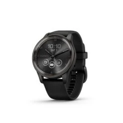 Garmin - Vívomove Trend Hybrid Smartwatch 40 Mm Fiber-Reinforced Polymer - Slate Stainless Steel
