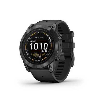 Garmin - Epix Pro (Gen 2) Standard Edition 51mm Fiber-reinforced Polymner - Slate Gray With Black Band 1 Garmin - Epix Pro (Gen 2) Standard Edition 51mm Fiber-reinforced Polymner - Slate Gray With Black Band