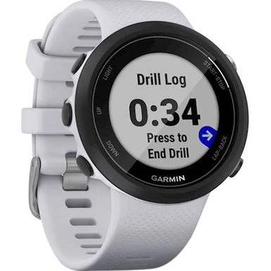Garmin - Swim 2 Smartwatch 42mm Fiber-Reinforced Polymer - Whitestone 3 Garmin - Swim 2 Smartwatch 42mm Fiber-Reinforced Polymer - Whitestone - Image 3