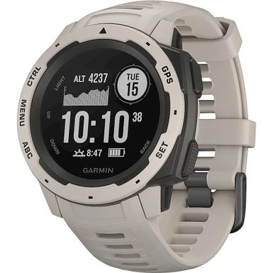 Garmin - Instinct GPS Smartwatch 45mm Fiber-Reinforced Polymer - Tundra 3 Garmin - Instinct GPS Smartwatch 45mm Fiber-Reinforced Polymer - Tundra - Image 3