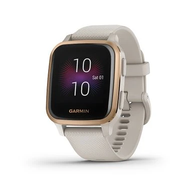 Garmin - Venu Sq Music Edition GPS Smartwatch 33mm Fiber-Reinforced Polymer - Light Sand 3 Garmin - Venu Sq Music Edition GPS Smartwatch 33mm Fiber-Reinforced Polymer - Light Sand - Image 3