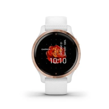 Garmin - Venu 2S GPS Smartwatch 40 Mm Fiber-Reinforced Polymer - Rose Gold/White 1 Garmin - Venu 2S GPS Smartwatch 40 Mm Fiber-Reinforced Polymer - Rose Gold/White