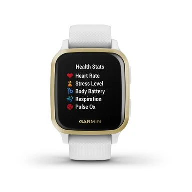 Garmin - Venu Sq GPS Smartwatch 33mm Fiber-Reinforced Polymer - White 1 Garmin - Venu Sq GPS Smartwatch 33mm Fiber-Reinforced Polymer - White