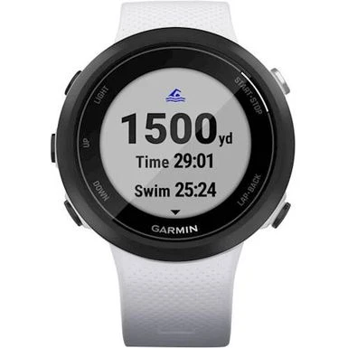 Garmin - Swim 2 Smartwatch 42mm Fiber-Reinforced Polymer - Whitestone 9 Garmin - Swim 2 Smartwatch 42mm Fiber-Reinforced Polymer - Whitestone - Image 9