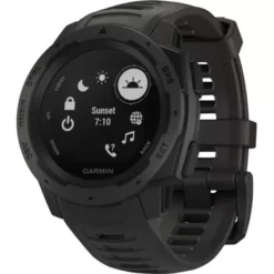 Garmin - Instinct GPS Smartwatch 45mm Fiber-Reinforced Polymer - Graphite -Garmin GPS 722c6e80 df32 415f a638 7b0509c3980f
