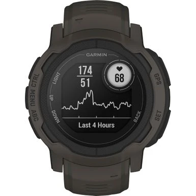 Garmin - Instinct 2 45 Mm Smartwatch Fiber-reinforced Polymer - Graphite 1 Garmin - Instinct 2 45 Mm Smartwatch Fiber-reinforced Polymer - Graphite