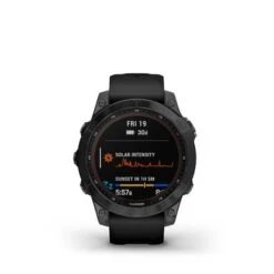 Garmin - Fēnix 7 Sapphire Solar GPS Smartwatch 47 Mm Fiber-reinforced Polymer - Black DLC Titanium