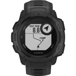 Garmin - Instinct GPS Smartwatch 45mm Fiber-Reinforced Polymer - Graphite -Garmin GPS 904f1475 5b21 4950 8482 eedb912a57aa