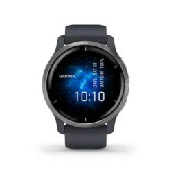 Garmin GPS 6 Garmin - Venu 2 Smartwatch 33mm Fiber-Reinforced Polymer - Slate Bezel With Black Case