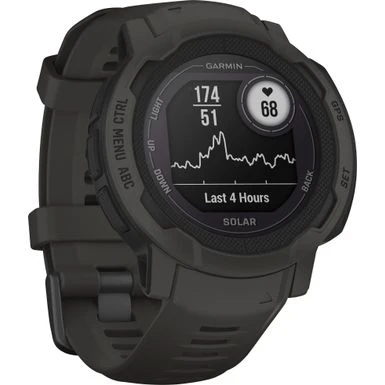 Garmin - Instinct 2 Solar 45 Mm Smartwatch Fiber-reinforced Polymer - Graphite 2 Garmin - Instinct 2 Solar 45 Mm Smartwatch Fiber-reinforced Polymer - Graphite - Image 2