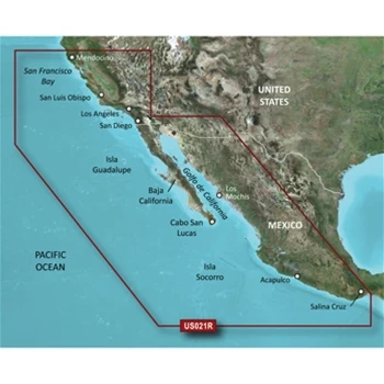 Garmin Bluechart G3 California To Mexico Chart - HXUS021R 1 Garmin Bluechart G3 California To Mexico Chart - HXUS021R