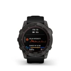 Garmin - Fēnix 7X Sapphire Solar GPS Smartwatch 51 Mm Fiber-reinforced Polymer - Carbon Gray DLC Titanium