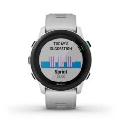 Garmin - Forerunner 745 GPS Smartwatch 30mm Fiber-Reinforced Polymer - Whitestone