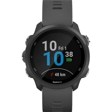 Garmin - Forerunner 245 GPS Smartwatch 42mm Fiber-Reinforced Polymer - Slate 1 Garmin - Forerunner 245 GPS Smartwatch 42mm Fiber-Reinforced Polymer - Slate