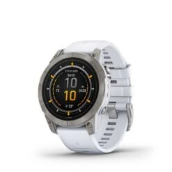 Garmin - Epix Pro (Gen 2) Sapphire Edition 47mm Fiber-reinforced Polymner - Titanium With Whitestone Band