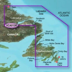 Garmin Charts 3930394 Garmin Bluechart® G2 Vision® Hd - Vca013r - Labrador Coast - Microsd/sd