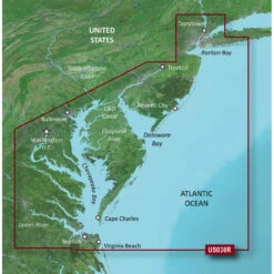 Garmin BlueChart VUS038R New York To Chesapeake Digital Map (010-c1004-00)