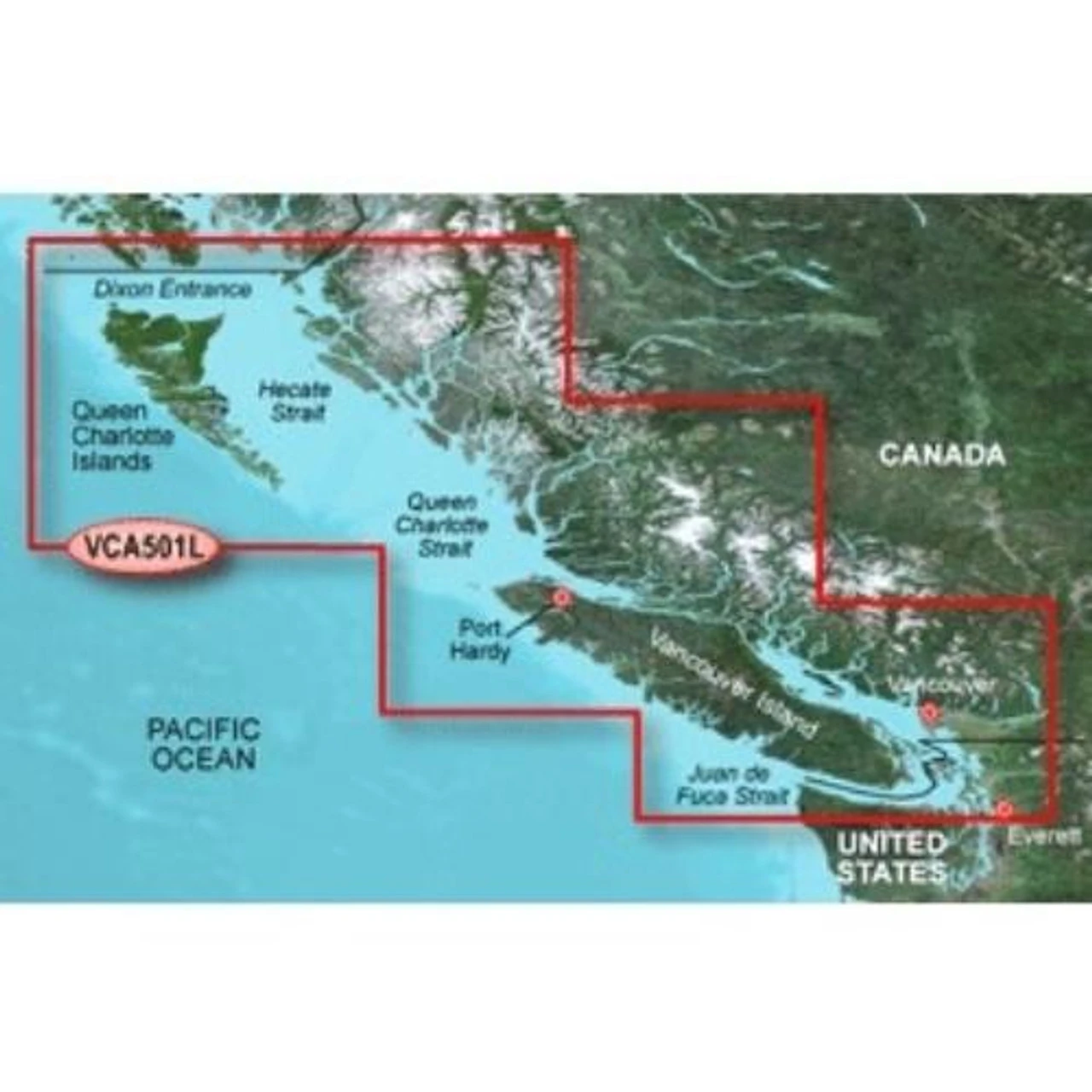 Garmin VCA501L - Vancouver Is.-Dixon Entrance (3930401) 1 Garmin VCA501L - Vancouver Is.-Dixon Entrance (3930401)
