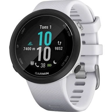 Garmin - Swim 2 Smartwatch 42mm Fiber-Reinforced Polymer - Whitestone 2 Garmin - Swim 2 Smartwatch 42mm Fiber-Reinforced Polymer - Whitestone - Image 2