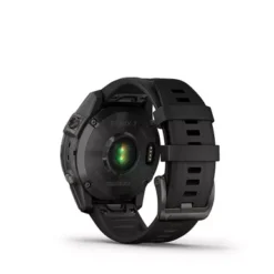 Garmin - Fenix 7 Sapphire Solar, Carbon Gray DLC Ti W/Black Band -Garmin GPS b56e3678 fe88 4583 b089 6aff8f6e4049