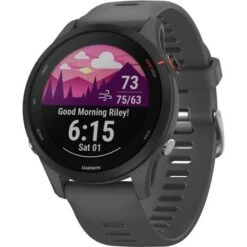 Garmin - Forerunner 255 GPS Smartwatch 46 Mm Fiber-reinforced Polymer - Slate Gray -Garmin GPS c390c94f bb05 5c1d 9d47 8b8a5d329369