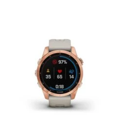 Garmin - Fēnix 7S Solar GPS Smartwatch 42 Mm Fiber-reinforced Polymer - Rose Gold