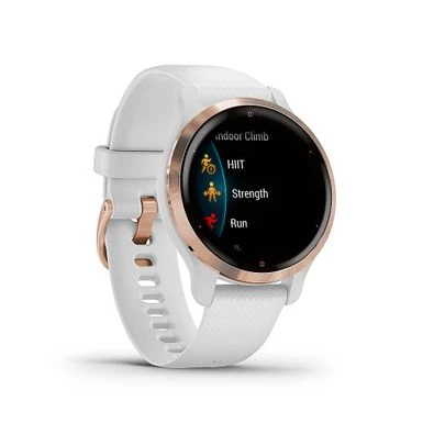 Garmin - Venu 2S GPS Smartwatch 40 Mm Fiber-Reinforced Polymer - Rose Gold/White 2 Garmin - Venu 2S GPS Smartwatch 40 Mm Fiber-Reinforced Polymer - Rose Gold/White - Image 2