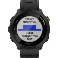 Garmin - Forerunner 55 GPS Smartwatch 42mm Fiber-Reinforced Polymer - Black