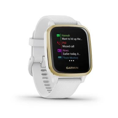 Garmin - Venu Sq GPS Smartwatch 33mm Fiber-Reinforced Polymer - White 2 Garmin - Venu Sq GPS Smartwatch 33mm Fiber-Reinforced Polymer - White - Image 2