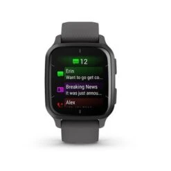 Garmin - Venu Sq 2 GPS Smartwatch 40mm Fiber-reinforced Polymer - Slate -Garmin GPS e57e7855 1691 55c3 92d7 0513c1d27c02