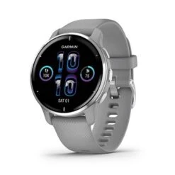 Garmin - Venu 2 Plus GPS Smartwatch 43 Mm Fiber-reinforced Polymer - Silver -Garmin GPS eac8b06a 1126 5d08 bfbe c45ab7cdc500