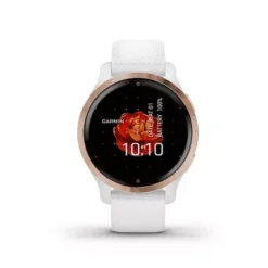 Garmin - Venu 2S GPS Smartwatch 40 Mm Fiber-Reinforced Polymer - Rose Gold Bezel With White Case
