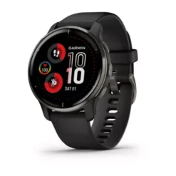 Garmin - Venu 2 Plus GPS Smartwatch 43 Mm Fiber-reinforced Polymer - Slate -Garmin GPS f01b595a 9379 423d a778 65947c2d7966