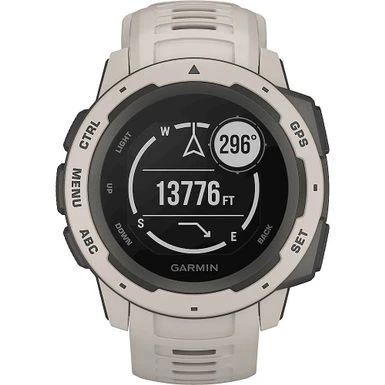 Garmin - Instinct GPS Smartwatch 45mm Fiber-Reinforced Polymer - Tundra 1 Garmin - Instinct GPS Smartwatch 45mm Fiber-Reinforced Polymer - Tundra