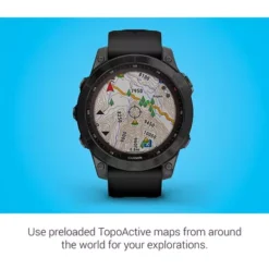 Garmin - Fenix 7 Sapphire Solar, Black DLC Ti W/Black Band -Garmin GPS f88b81cd b3b8 40b9 972b 9b71c5af6141