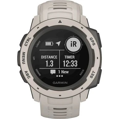 Garmin - Instinct GPS Smartwatch 45mm Fiber-Reinforced Polymer - Tundra 5 Garmin - Instinct GPS Smartwatch 45mm Fiber-Reinforced Polymer - Tundra - Image 5