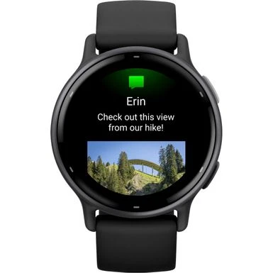 Garmin - Vívoactive 5 GPS Smartwatch 42 Mm Fiber-reinforced Polymer - Slate Aluminum And Black 2 Garmin - Vívoactive 5 GPS Smartwatch 42 Mm Fiber-reinforced Polymer - Slate Aluminum And Black - Image 2